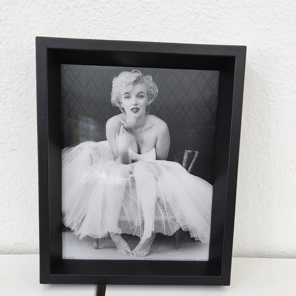 (#124) 3D Marilyn Monroe Black N White Picture